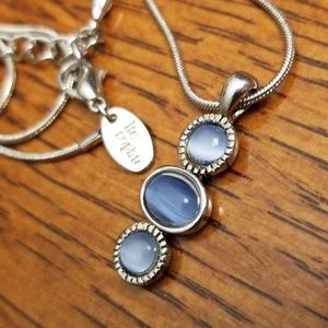 Lia Sophia 3 Stone Necklace